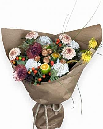 Spiced Citrus Harvest – Protea & Citrus Bouquet